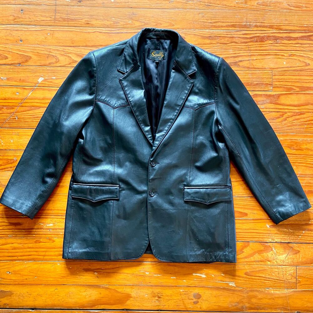 Western leather jacket size 48
